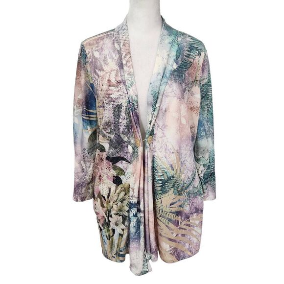 Christopher & Banks Sweaters - Christopher & Banks Pastel Cardigan Sweater with Rhinestones Size Medium